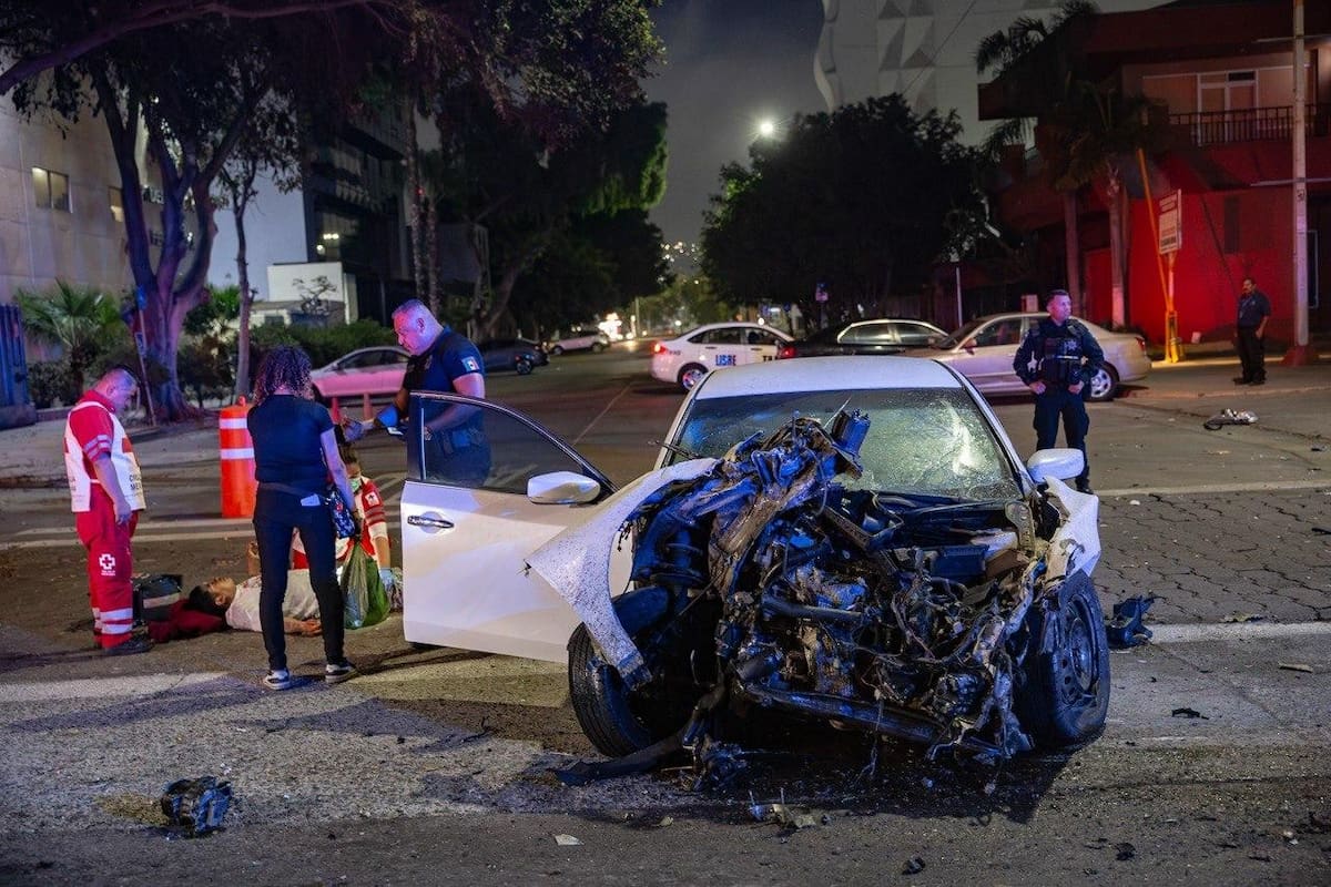 Hombre resulta lesionado tras fuerte accidente en Zona Río