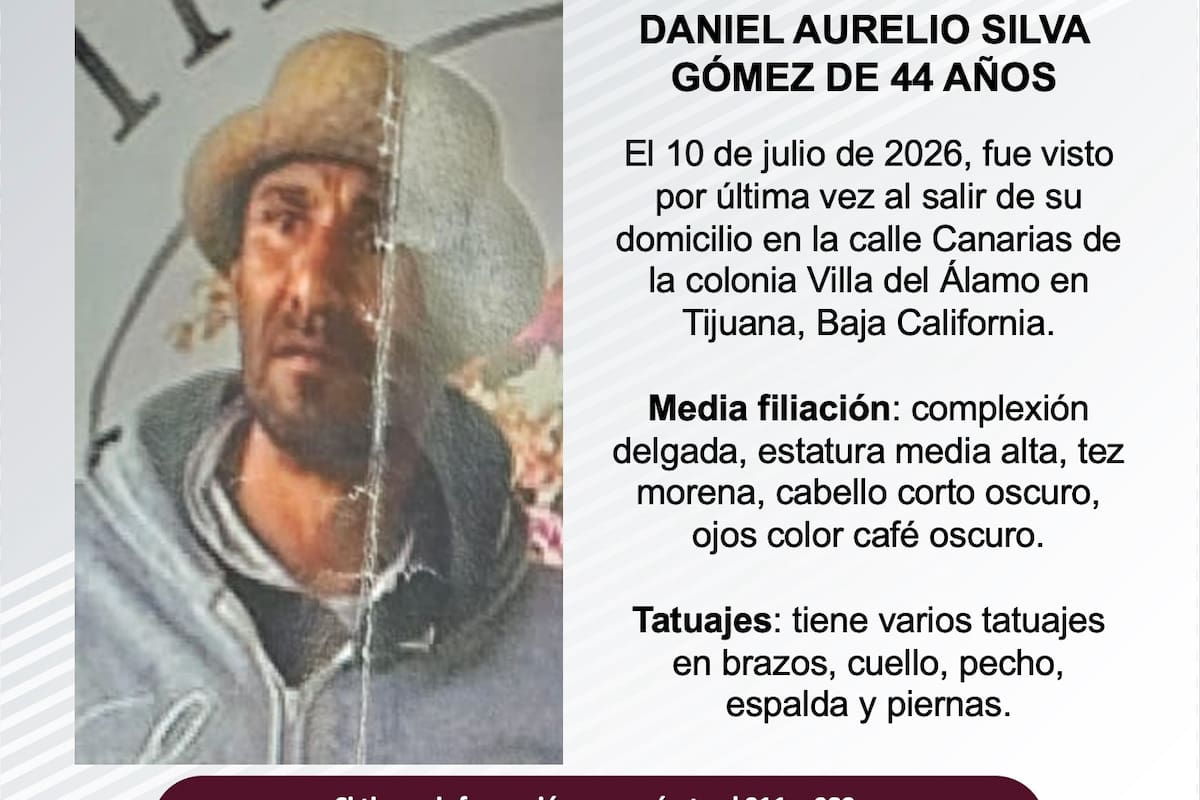 Se busca Daniel Aurelio Silva Gómez de 44 años
