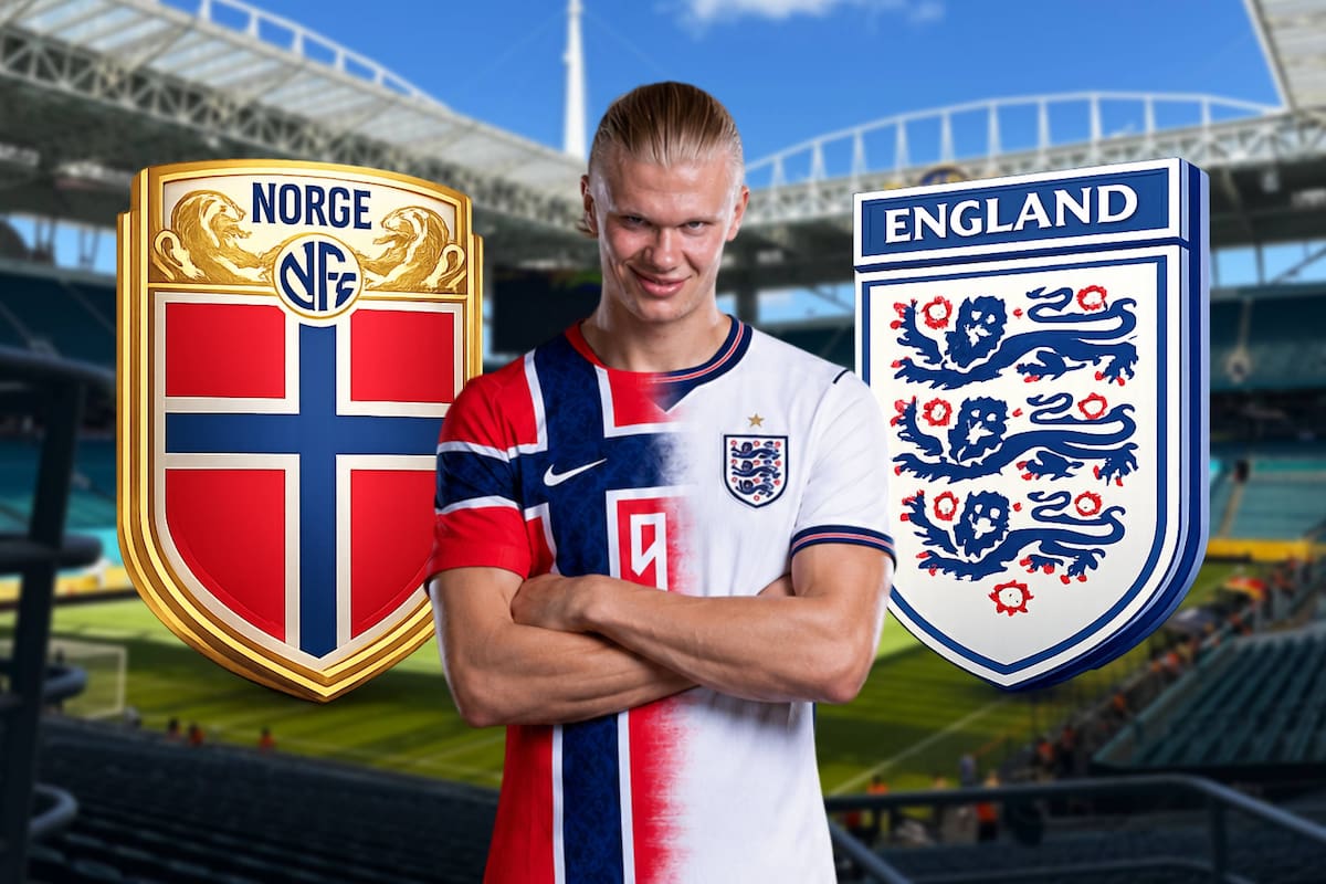 Erling Haaland, el delantero estrella de Noruega busca eliminar a su natal Inglaterra en cuartos de final del Mundial 2026
