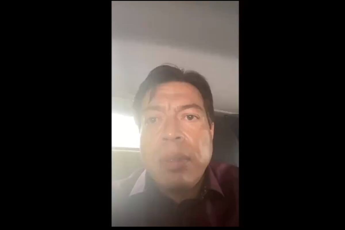 Mario Delgado denuncia que fue interceptado por hombres armados