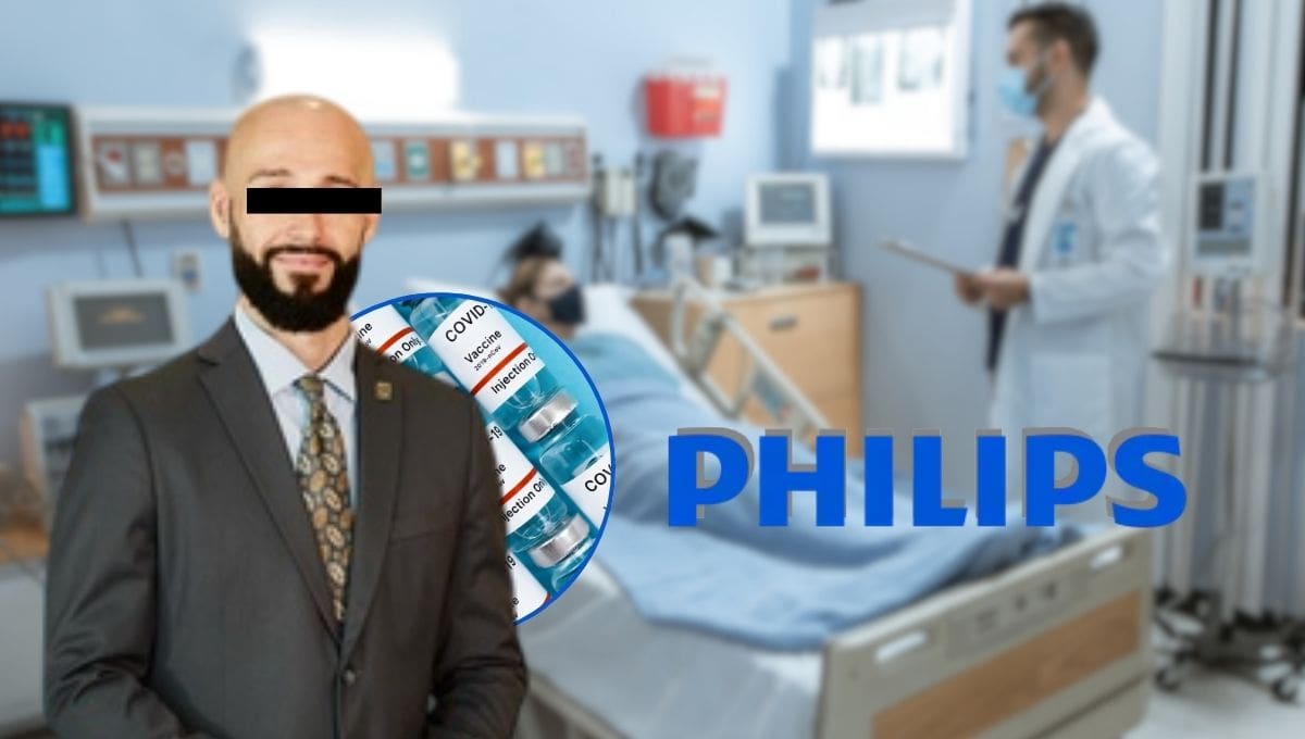 Marc “D”, director de Philips México, fue detenido por su presunta participación en la venta de ventiladores defectuosos durante la pandemia de COVID-19.