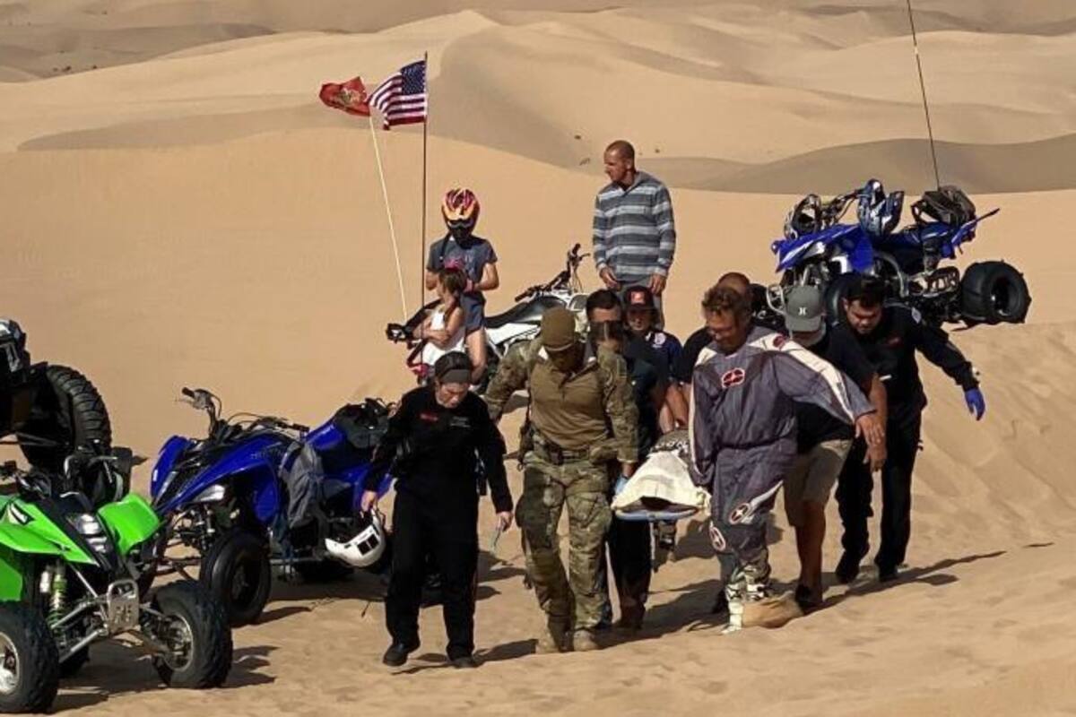 Auxilian a volcados en dunas de Yuma