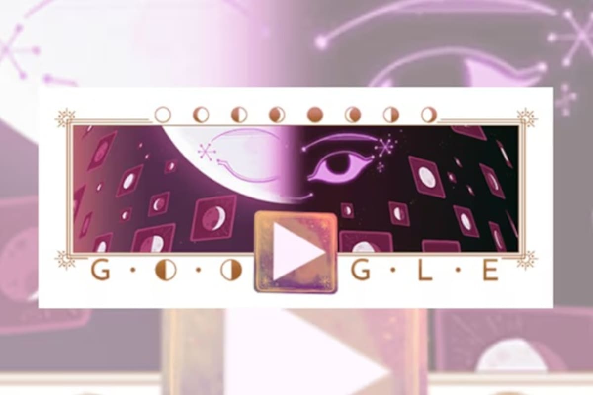 Google celebra la salida de la media luna con un doodle especial