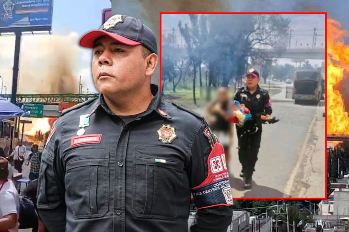“No me considero un héroe”: Policía Sergio Ángel arriesgó su vida para salvar niña y a su abuelita que la protegió de las llamas tras la explosión en Iztapalapa (IMAGENES FUERTES)
