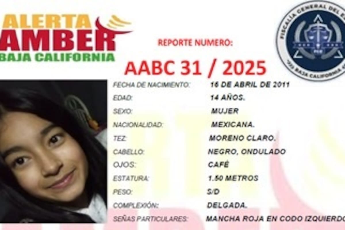 Activan alerta Amber para Nataly Ximena Ibarra Flores de 14 años de edad