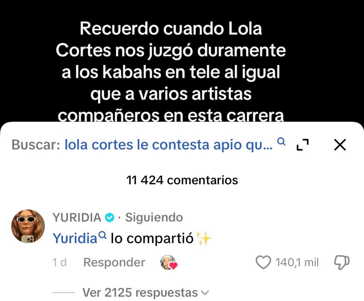 Yuridia reaccionó al video de Lolita Cortés interpretando una canción | Captura de pantalla