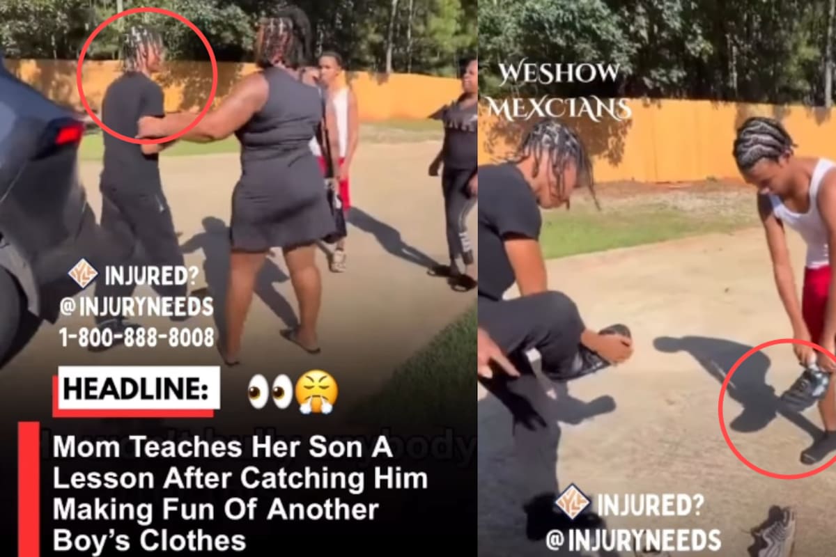 Hizo que le diera sus zapatos al niño del que se burló: madre aplica castigo ejemplar a su hijo