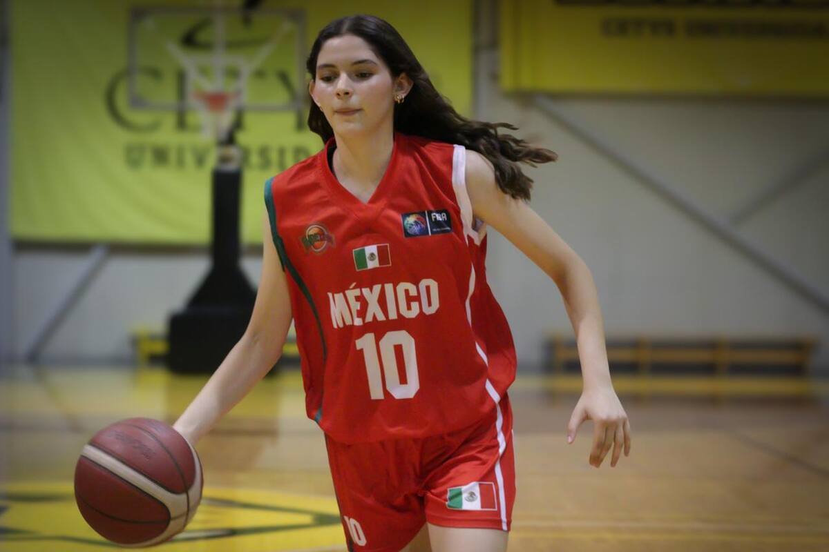 Ana Medina; Cachanilla que está representando a México en el Mundial FIBA U17