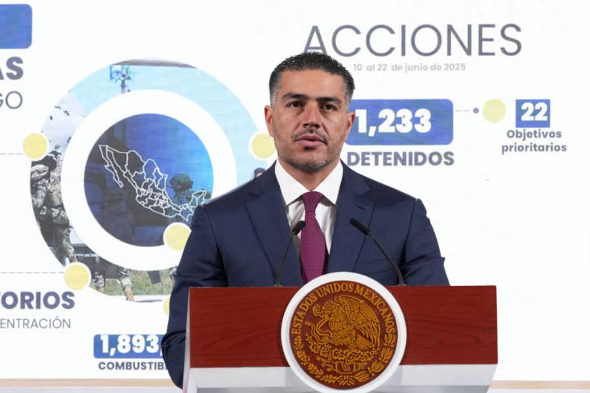 En solo cuatro meses, México asegura 40 toneladas de drogas y más de un millón de pastillas de fentanilo en la Operación Frontera Norte: Harfuch