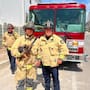 Bomberos rescatan a perrita atrapada en alcantarilla de Tijuana; buscan una familia que la adopte