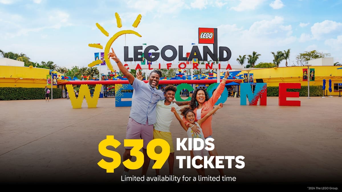 La oferta limitada es una oportunidad perfecta para que las familias experimenten las más de 60 atracciones y shows en Legoland California.
