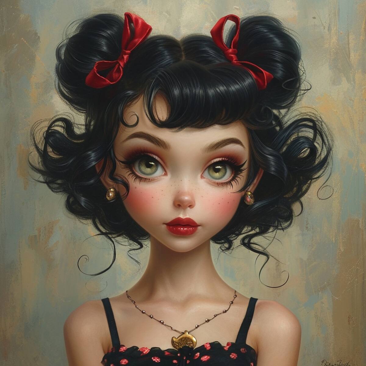 Midjourney revoluciona la estética de Betty Boop, transformándola en una figura aún más cautivadora.