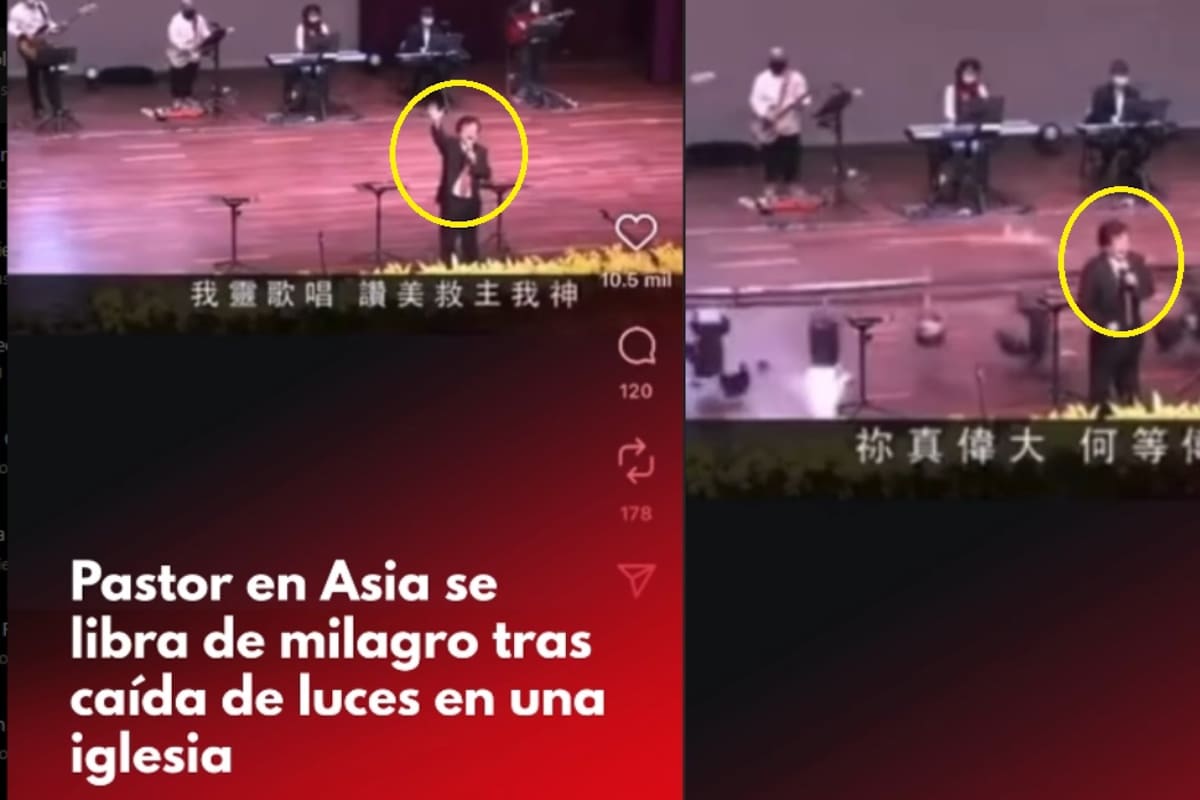 Luces fuera de control: pastor en Asia evita un accidente en pleno sermón