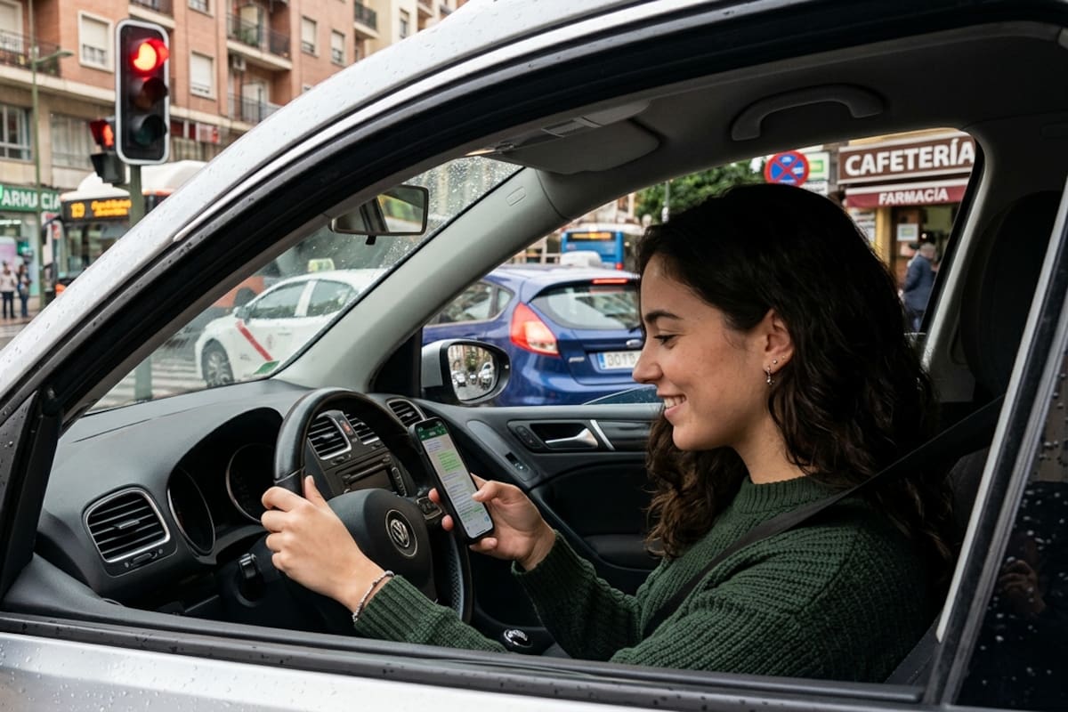 ¿Me pueden multar por estar con el celular en el semáforo? Esto dice el reglamento de tránsito