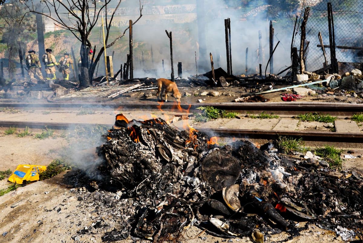 Durante las maniobras en el siniestro no se hubo personas lesionadas. Foto: Leonardo González
