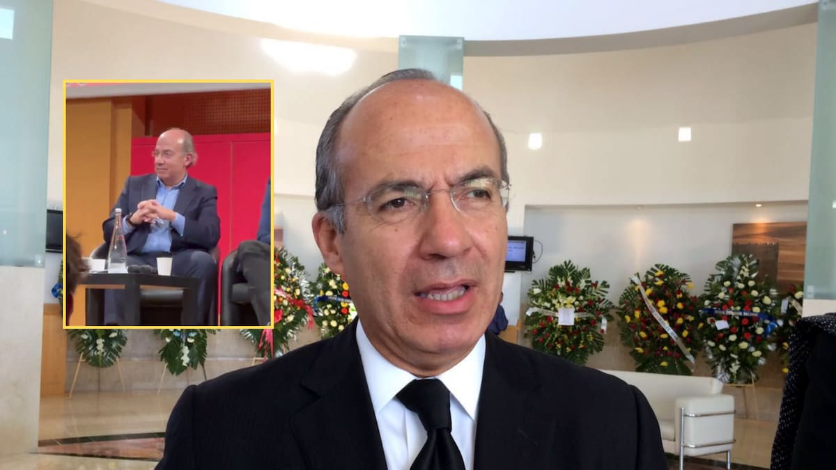 Felipe Calderón es increpado con gritos de “asesino” por estudiantes durante foro internacional en Paris (VIDEO)