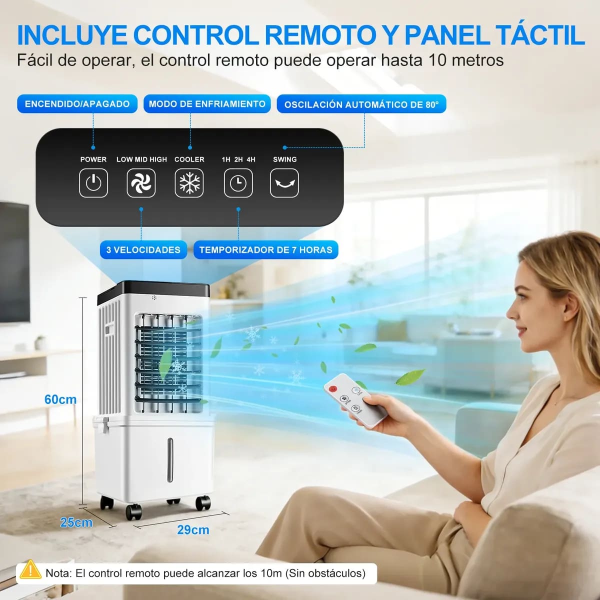 Enfriador de Aire 15L Acondicionado Portátil | Mercado Libre