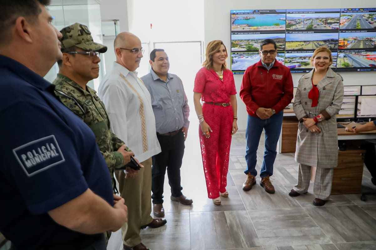 Refuerza gobernadora Marina del Pilar seguridad en San Felipe con arranque de operaciones del C5