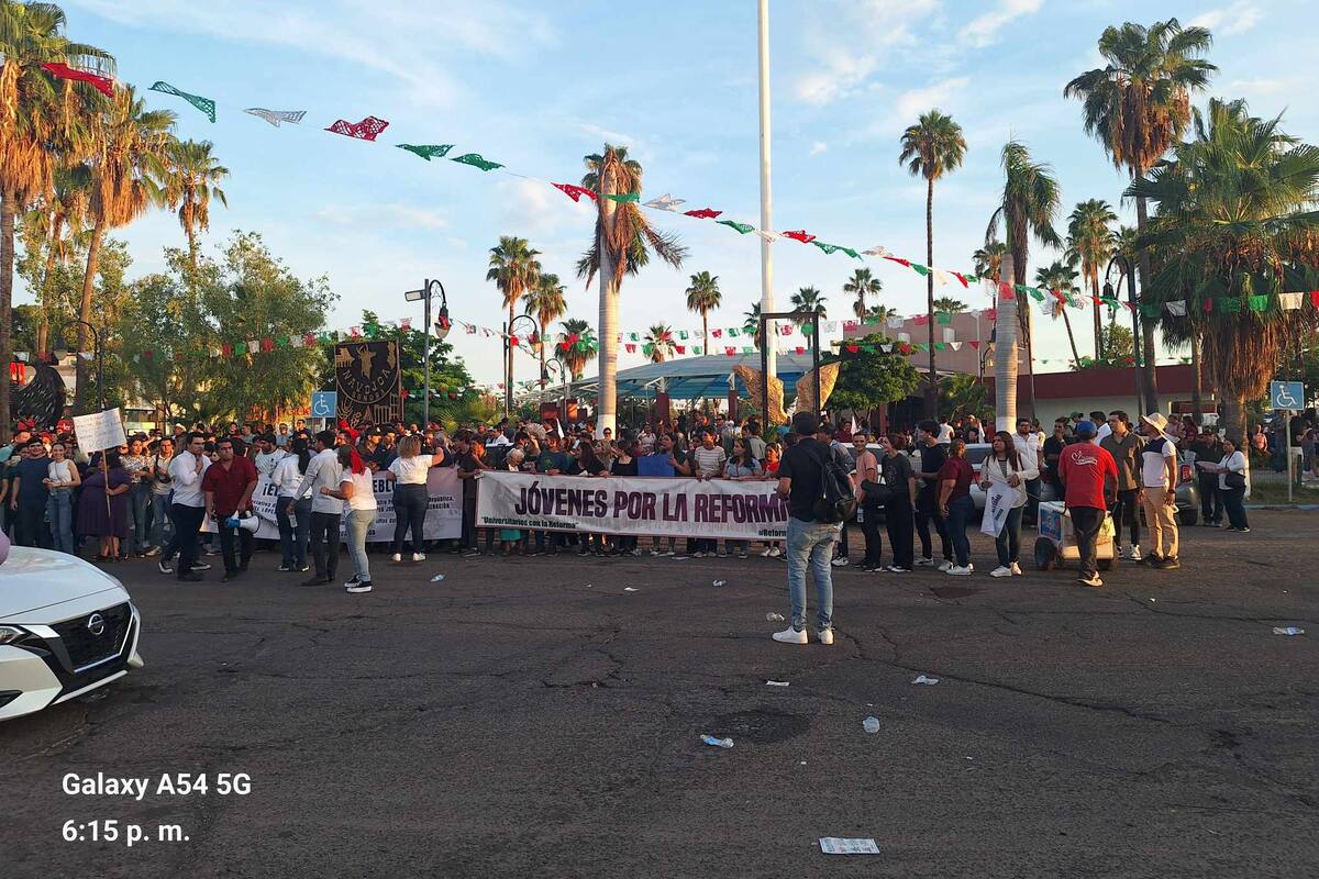 “Jóvenes por la Reforma” del Poder Judicial se hacen presentes en Sonora y marchan