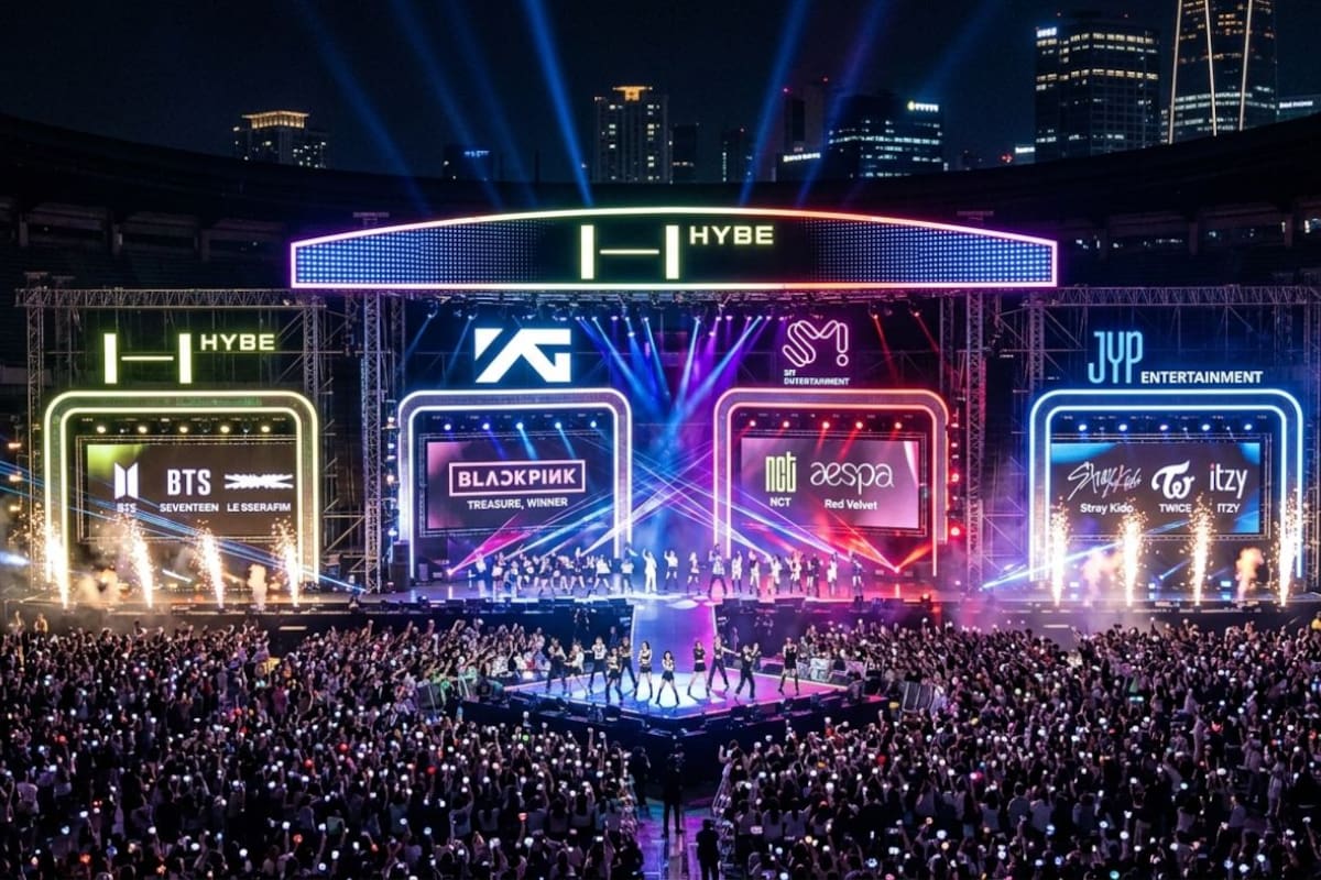 Hybe, JYP, SM y YG buscan crear el “Coachella coreano” con festival global de K-pop e inédita alianza entre las cuatro agencias más grandes de la industria musical coreana