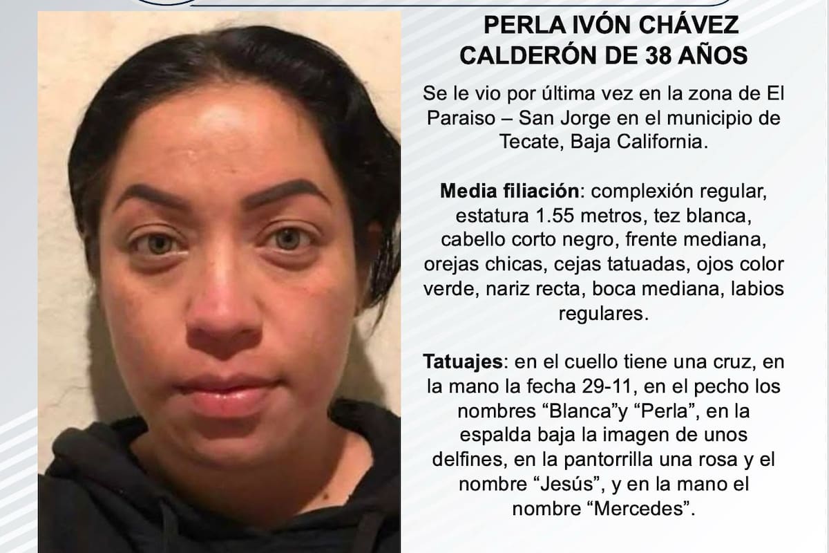Se busca Perla Ivón Chávez Calderón de 38 años