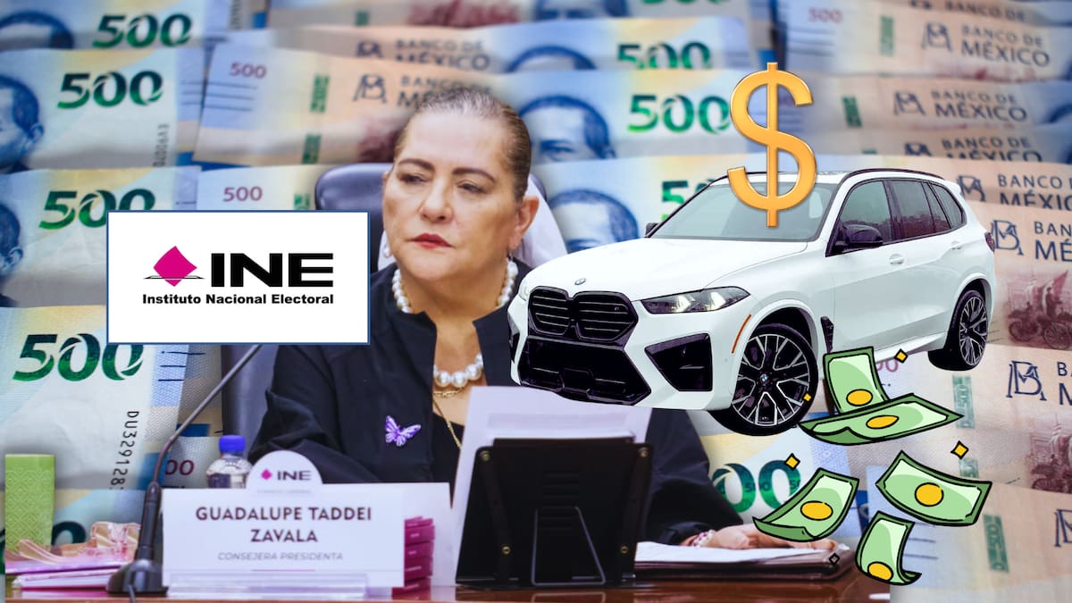 ¿Y la austeridad? La presidenta del INE, Guadalupe Taddei, fue vista en una lujosa camioneta BMW blindada con un valor superior a 2 millones de pesos que no figura en el registro vehicular