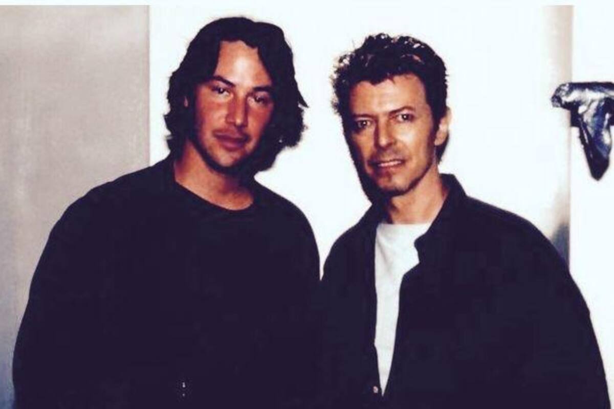 La música unió los mundos de Keanu Reeves y David Bowie