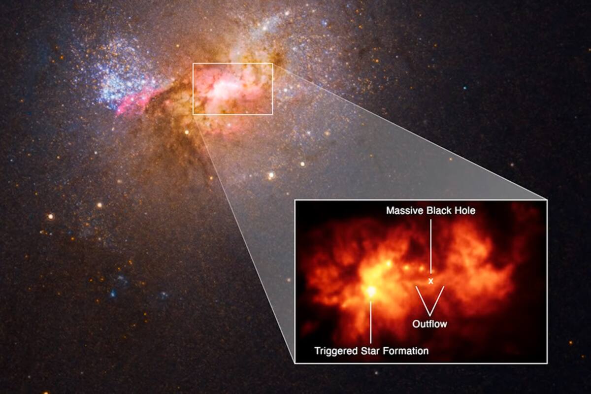 Descubren agujero negro que está creando estrellas en vez de engullirlas