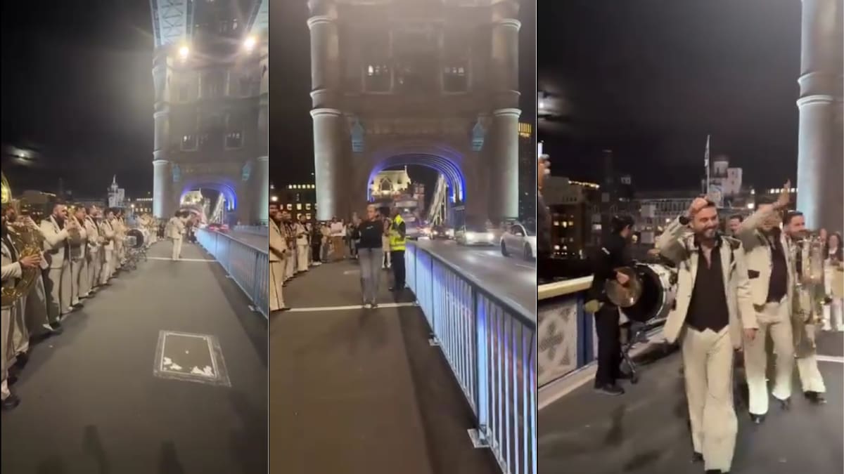 Banda El Recodo sorprendió a turistas con música mexicana cerca del Tower Bridge en Londres cuando un agente interrumpió la presentación y pidió a los músicos retirarse del lugar