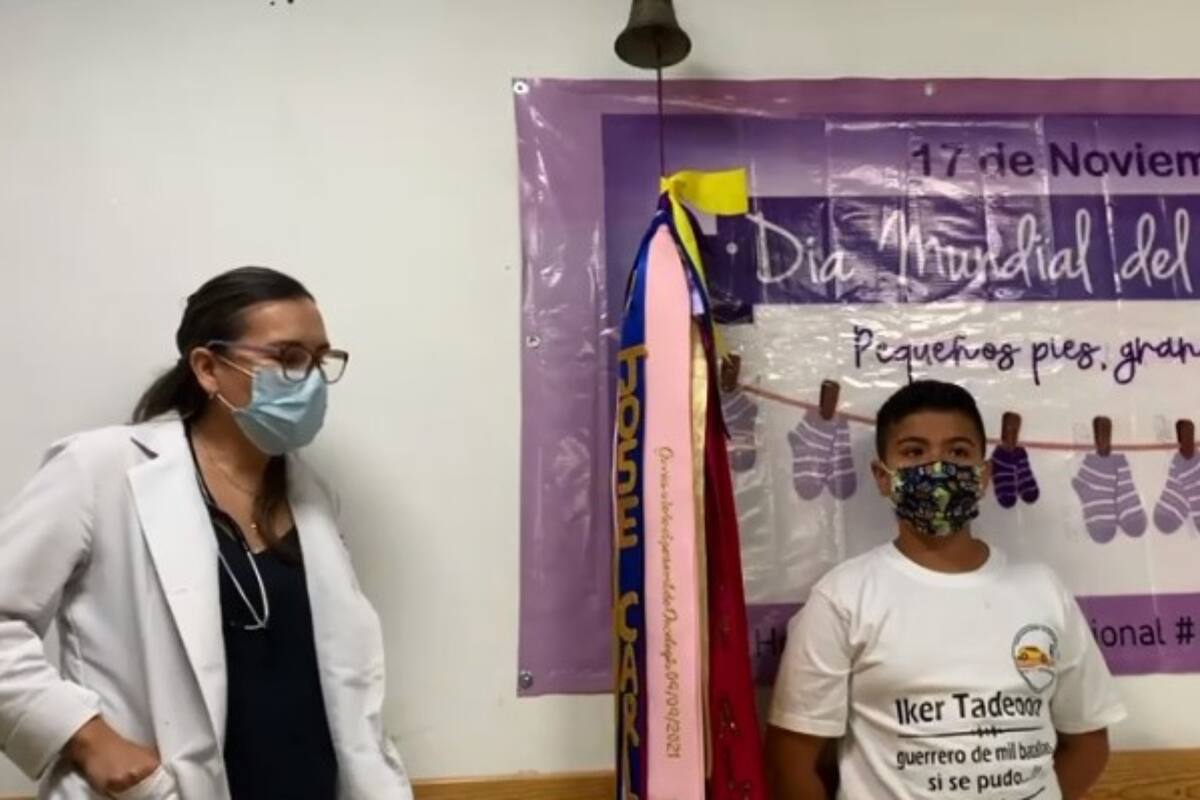 Íker Tadeo, de 11 años, le ganó la batalla al cáncer; celebró con caravana (VIDEO)