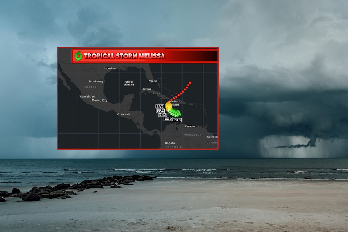 Tormenta tropical Melissa se forma en el Caribe; estos son los países que están en alerta