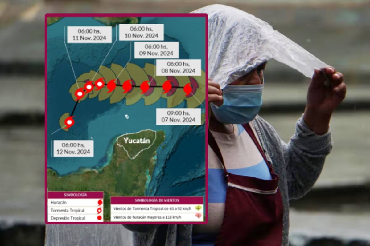 ¿Huracán “Rafael” se acerca a México? Activan Alerta Azul por cambio de dirección