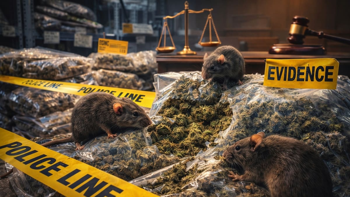 Ratas destruyen casi 200 kilos de marihuana incautada y un tribunal deja sin efecto un caso de narcotráfico al considerar el hecho como grave negligencia en la custodia de pruebas