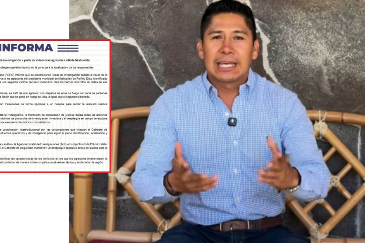 A balazos fue atacado presidente municipal en Oaxaca; otro funcionario del Ayuntamiento también resultó herido