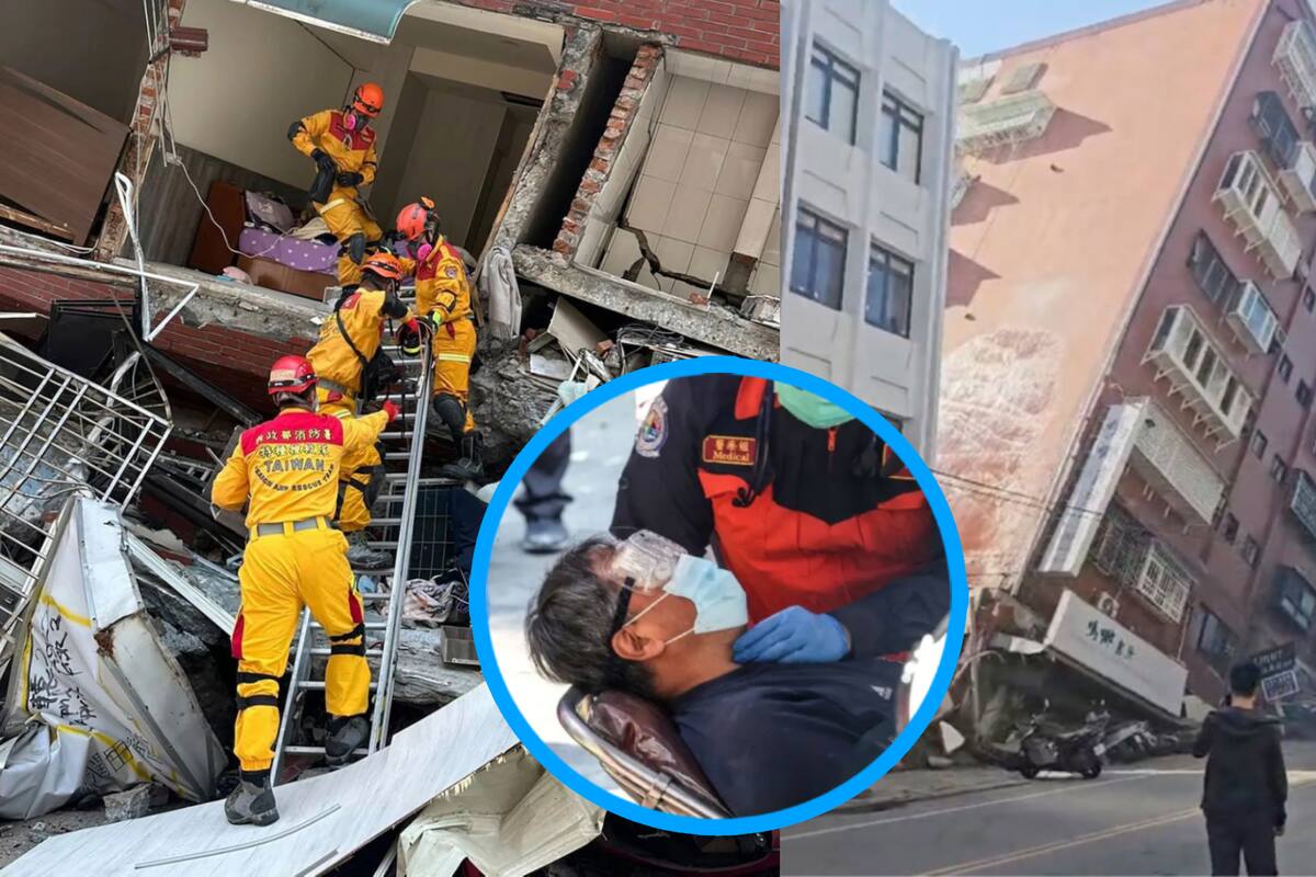 Continúan rescates tras sismo en Taiwán: 13 muertos, 442 atrapados y pérdidas millonarias