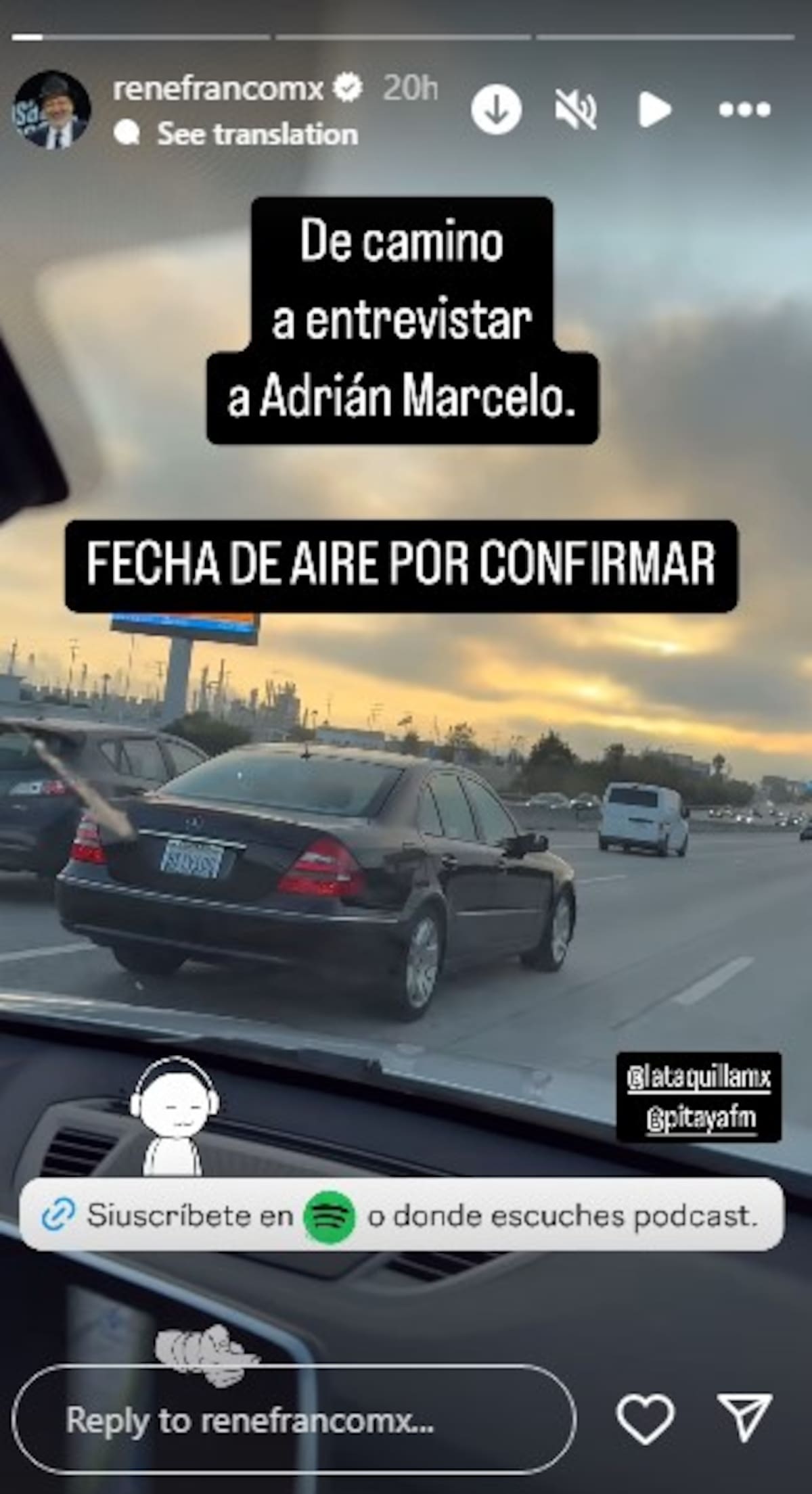 René Franco entrevistó a Adrián Marcelo