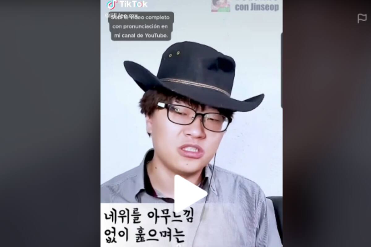 Coreano se vuelve viral al cantar Vete Ya de Valentín Elizalde en TikTok