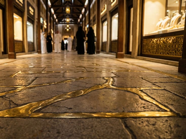 Dubái construye la primera calle de oro del mundo para coronarse como la capital global del metal precioso, con un negocio que mueve 53 mil millones de dólares al año