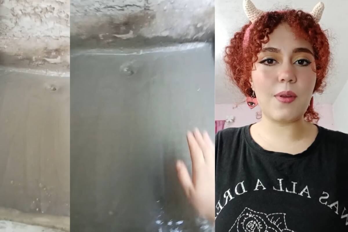 Joven se vuelve viral en TikTok por cubrir con cemento el lavadero de su madre