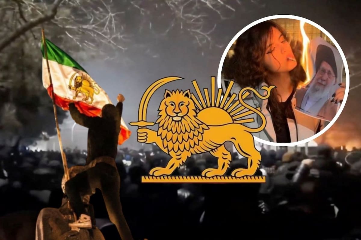 ¿Qué representa la bandera del león y el sol que manifestantes alzan en Irán? El antiguo símbolo persa que desafía al actual régimen iraní