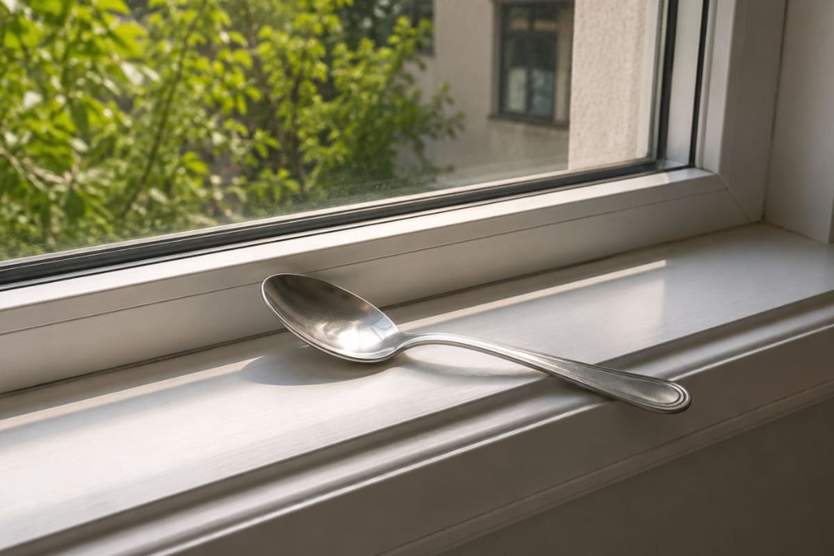 Por qué recomiendan poner una cuchara en la ventana para reducir la humedad en casa y cómo este sencillo truco ayuda a prevenir moho y malos olores