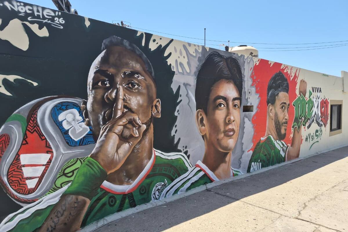 Julián Quiñones, Gilberto Mora y Raúl Jiménez son inmortalizados en mural de Ensenada