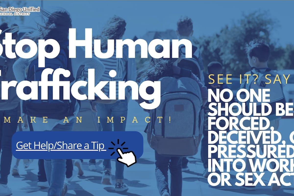 Buscan prevenir tráfico de personas en escuelas de San Diego