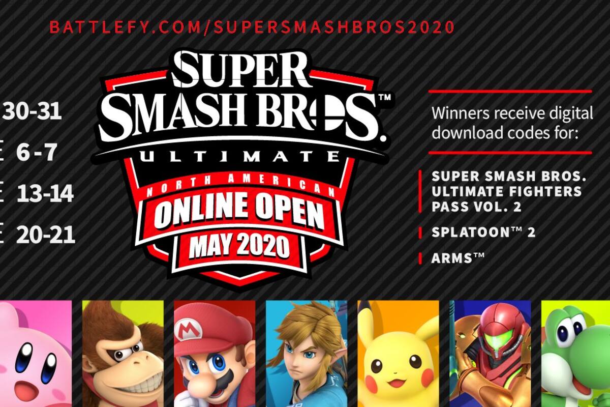 Nintendo organiza torneo online de Super Smash Bros. Ultimate
