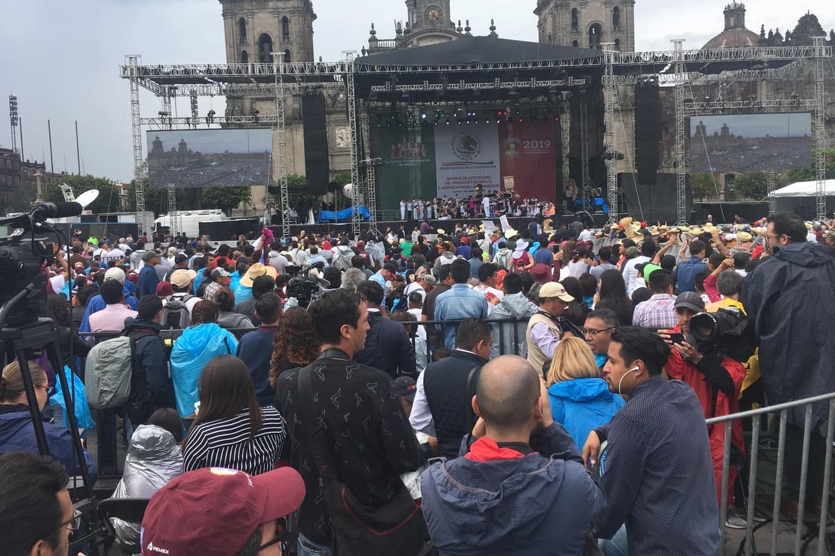 Así festejan el "triunfo de la 4T" de AMLO en el Zócalo