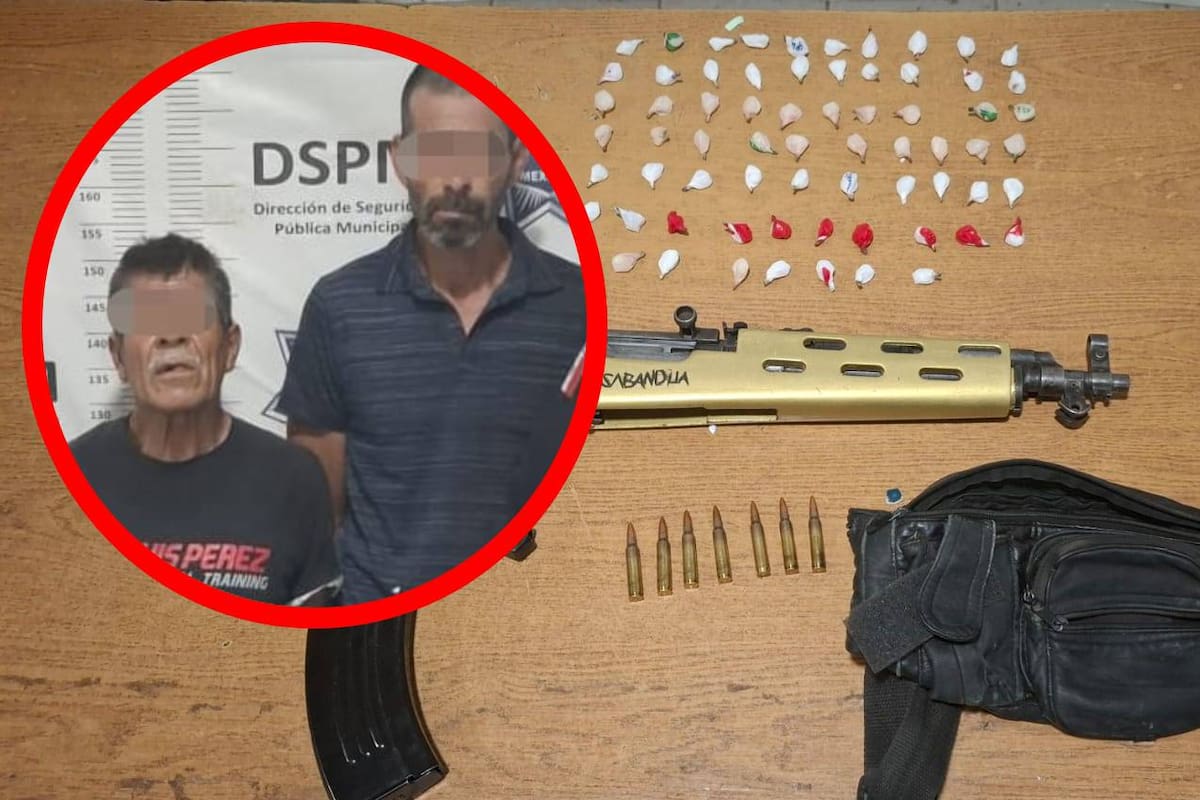 Caen en Islas Agrarias con rifle dorado, cartuchos y “cristal”