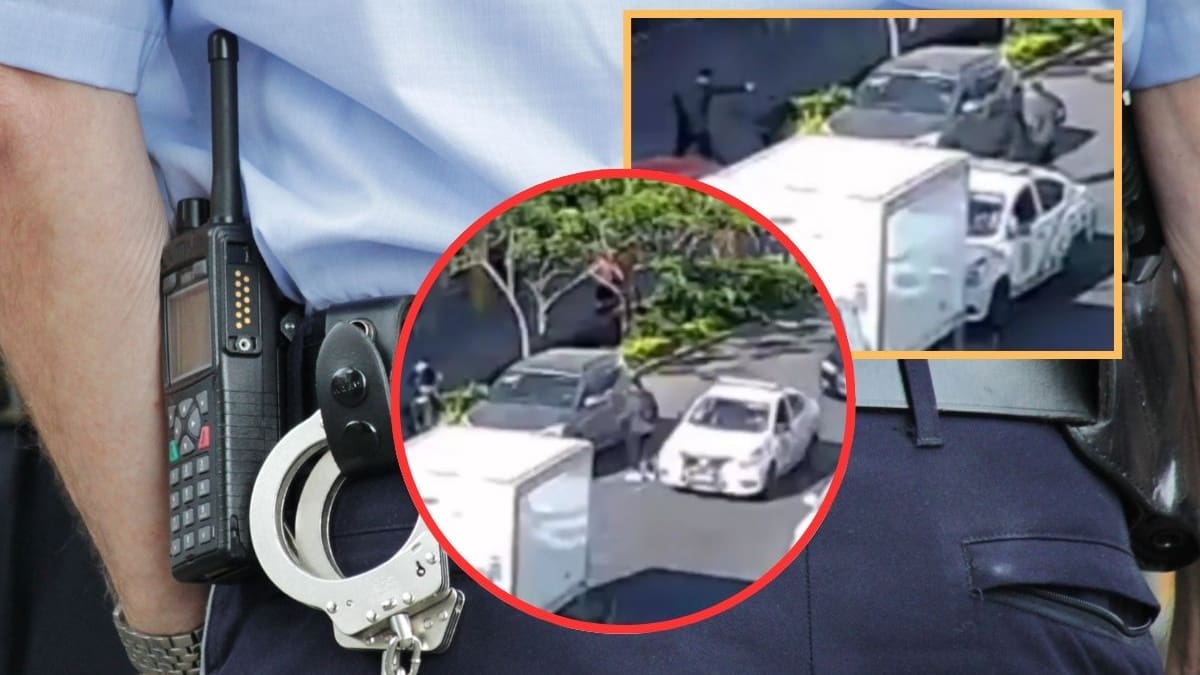 Un agente de tránsito fue detenido por presuntamente permitir el asesinato de un hombre en el centro de Irapuato, Guanajuato; video muestra patrulla a centímetros de los atacantes