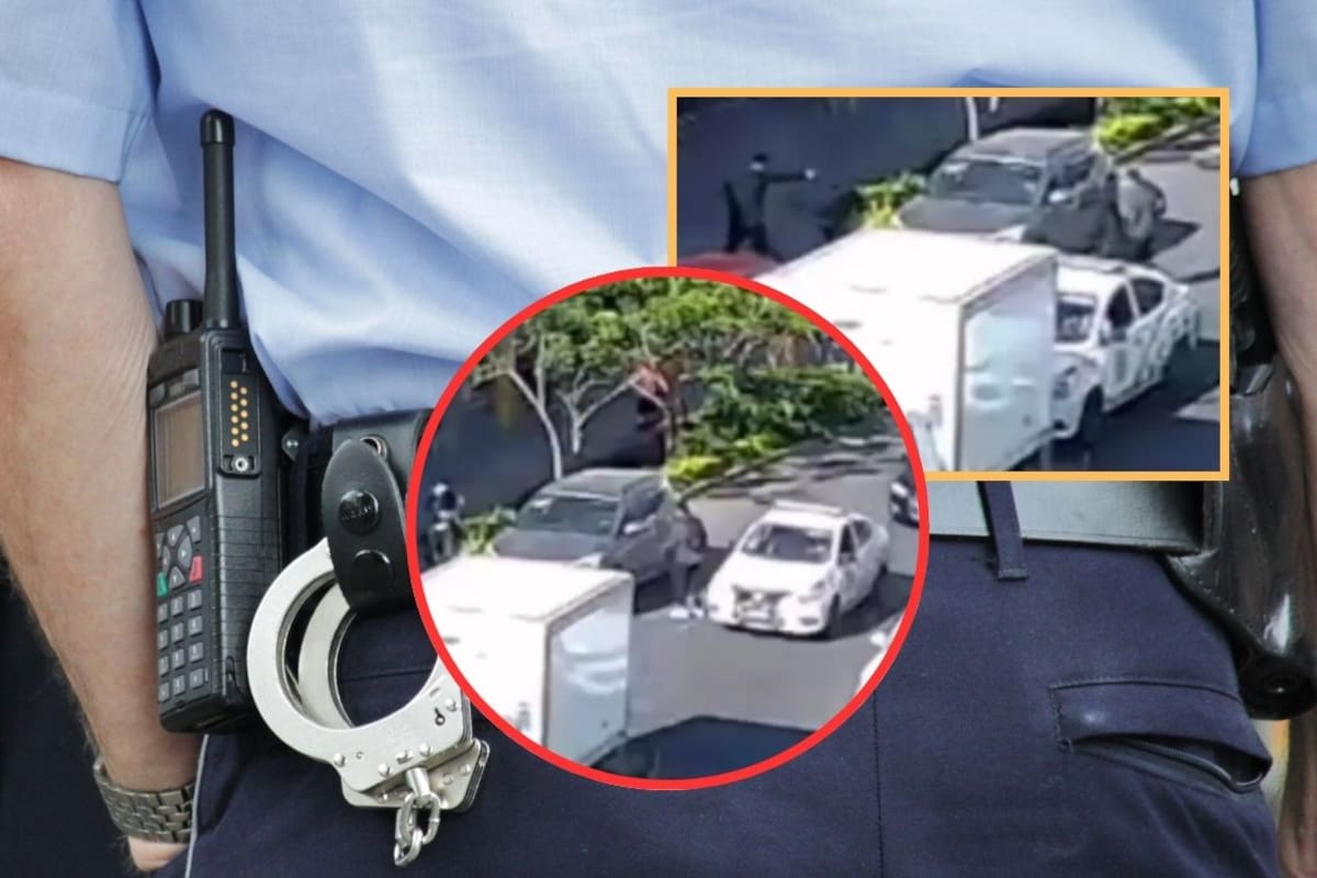 Un agente de tránsito fue detenido por presuntamente permitir el asesinato de un hombre en el centro de Irapuato, Guanajuato; video muestra patrulla a centímetros de los atacantes