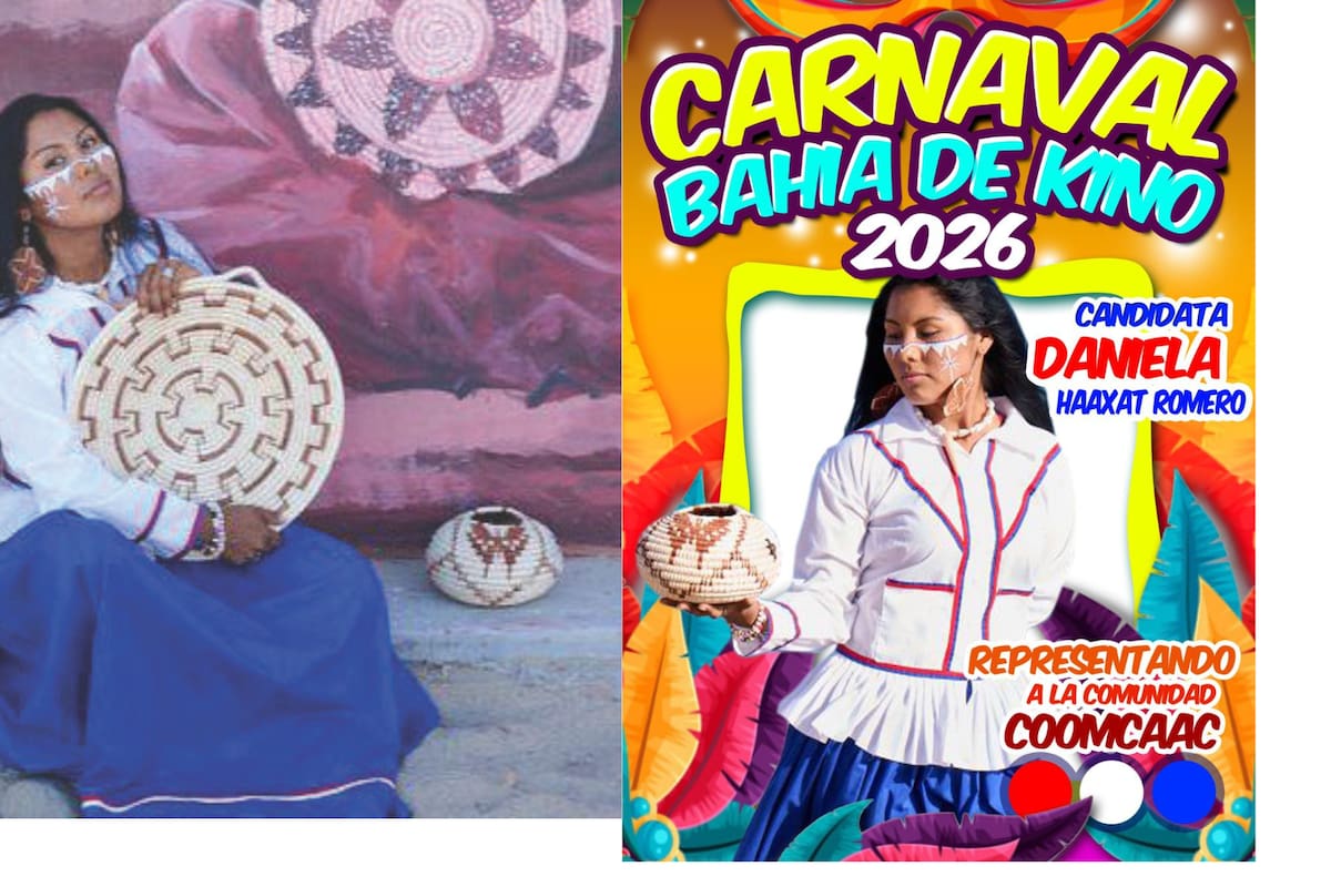 Incluyen por primera vez a representante comcáac en carnaval de Bahía de Kino