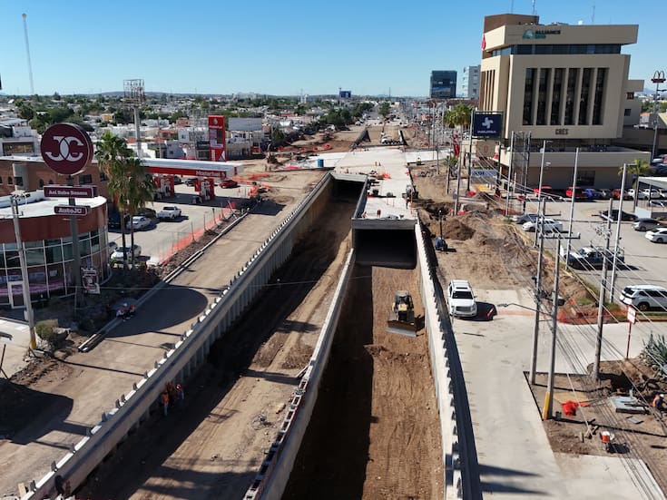 Reportan avance del 76.8% de puente en Colosio y Solidaridad